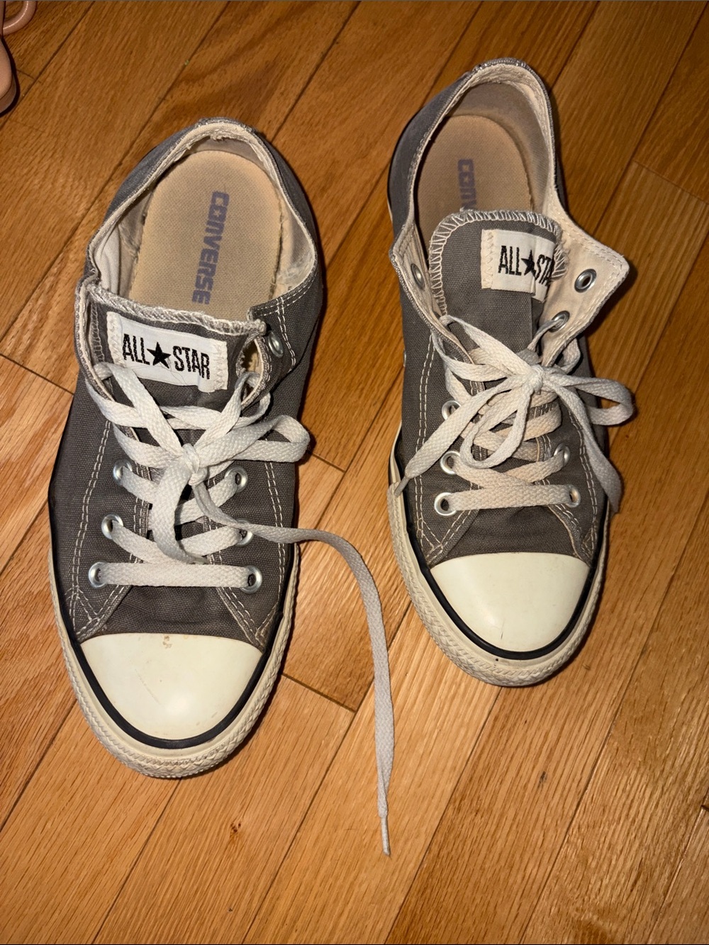 Converse Gray Low Top All Star Sneakers